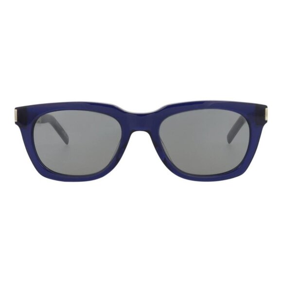 Saint Laurent Unisex Square/Rectangle Blue Silver Silver Fashion Designer - Picture 2 of 4